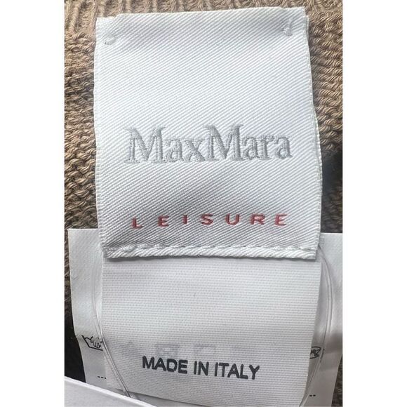 Max Mara Leisure Nastie Sleeveless Sweater in Mastice (Taupe) NWT Size Large - Picture 10 of 11